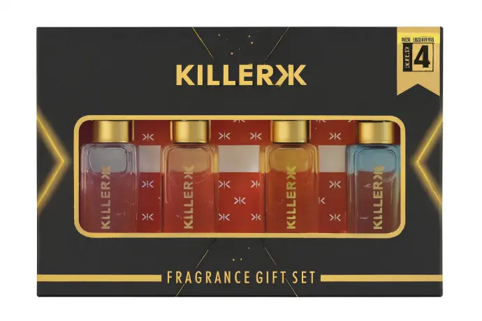 Killer Perfume Combo Pack Of 4 For Unisex 20mlx4 bottles, frangnace - OUD,FRESH,ROSE,GLAM