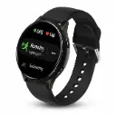Active 2 Smart Watch with 2 Series | Bluetooth 4.0 +5.0 Dual Mode | LCD 1.3 Inch | Aluminum Dial | Silicon Straps | Clip Charge Mode | Bluetooth Calling Smartwatch (Black with Black Button)