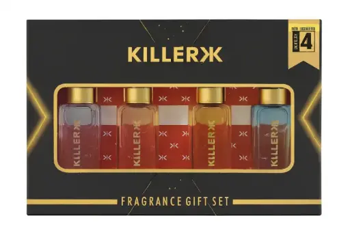 Killer Perfume Combo Pack Of 4 For Unisex 20mlx4 bottles, frangnace - OUD,FRESH,ROSE,GLAM