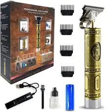 Beard Trimmer For Men, Professional Hair Clipper, Adjustable Blade Clipper and Shaver, Close Cut Precise Hair Machine, Body Trimmer (Metal Body),Brown