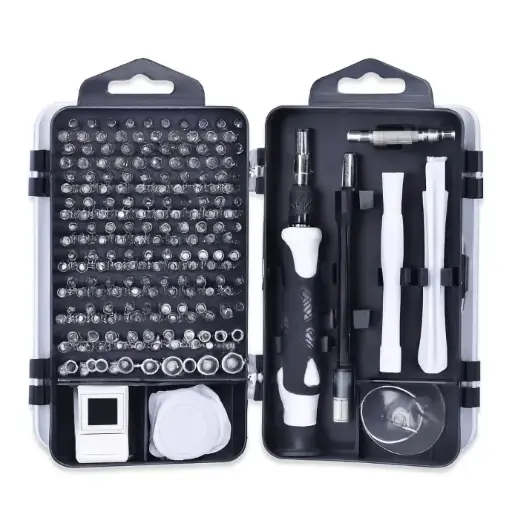 115-in-1 / B Grade precision inserts screwdriver kit repair set, electric screwdriver precision mechanics repair set, Screwdrivers for iPhone, MacBook, Laptop, Tablet, Glasses