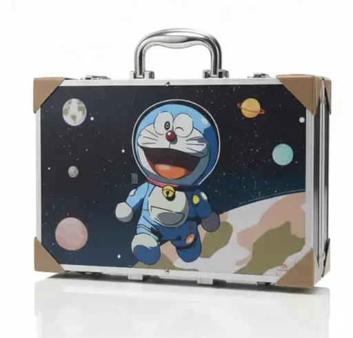 Cute Animation Art & Craft Painting Box Big Professional Coloring Suitcase Multiple 145 Color Kit, Drawing Water Color Pencils, Oil Pastel, Sketches & Acrylic Paint Brush, Birthday and Surprise gift for all, Assorted Design.